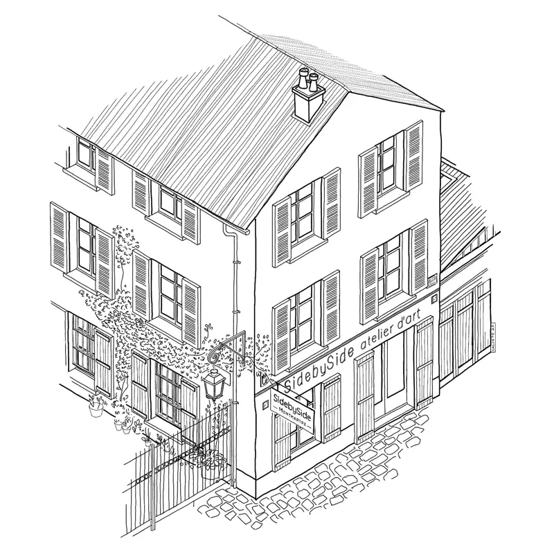 Maison des Abesses - SidebySide - Sophie Quere - Tapissière en siège - Montmartre